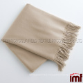 All Natural Cashmere/Lambswool Fringed Throw